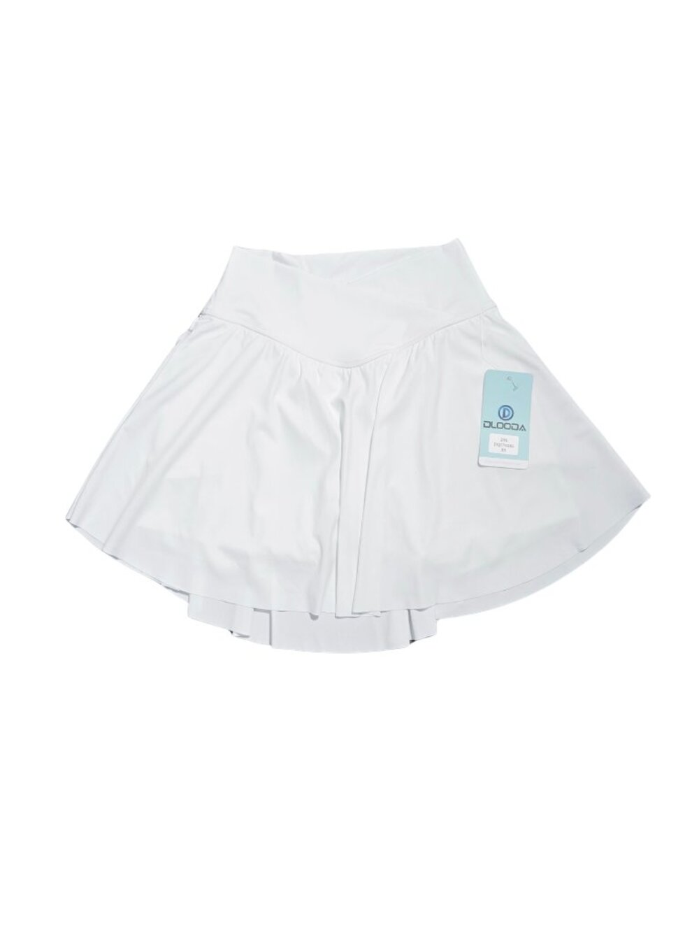 NWT | White High Waisted Crossover Athletic Tennis Skort with Pockets | XSmall